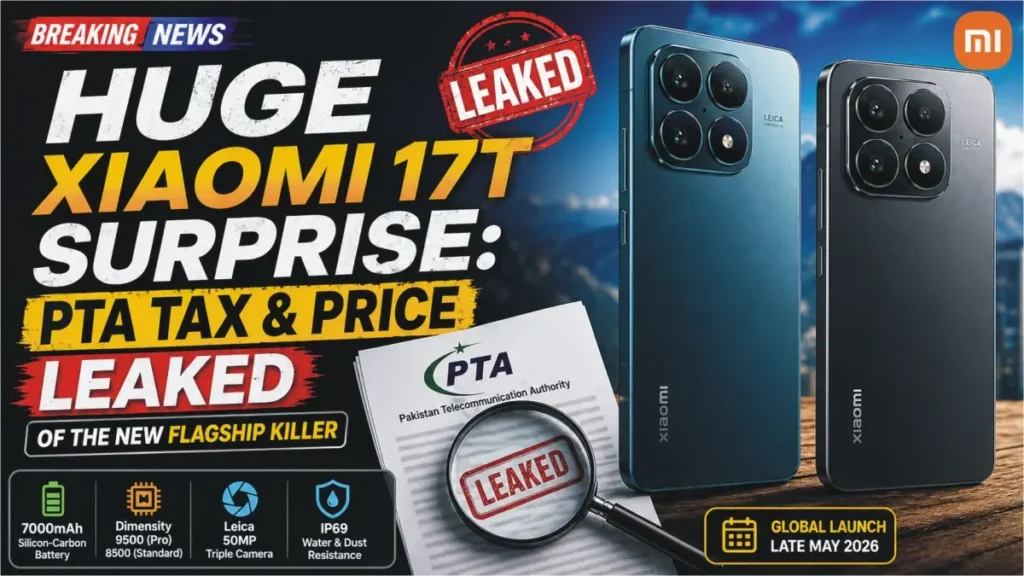 Huge Xiaomi 17T surprise PTA Tax and Price Leaked of the New Flagship Killer