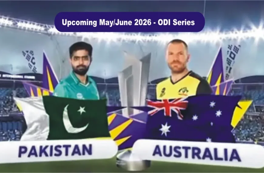 3 Match Days Fixed for Pakistan vs Australia ODI Series in Rawalpindi and Lahore