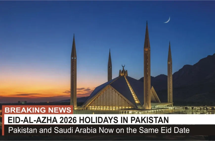 Eid ul Adha 2026 Three Public Holidays Confirmed from May 27 in Pakistan
