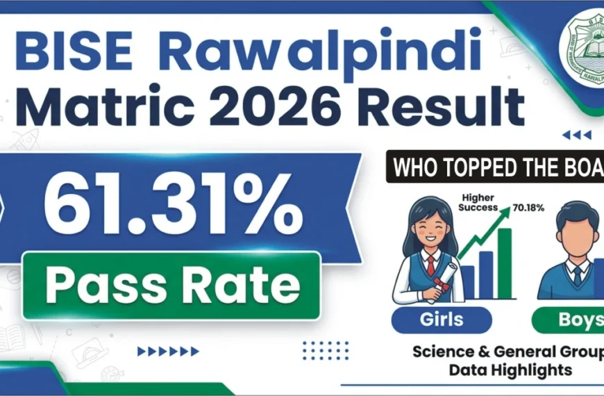BISE Rawalpindi Matric 2026 Result 61.31 Pass Rate, Girls Outperform Boys