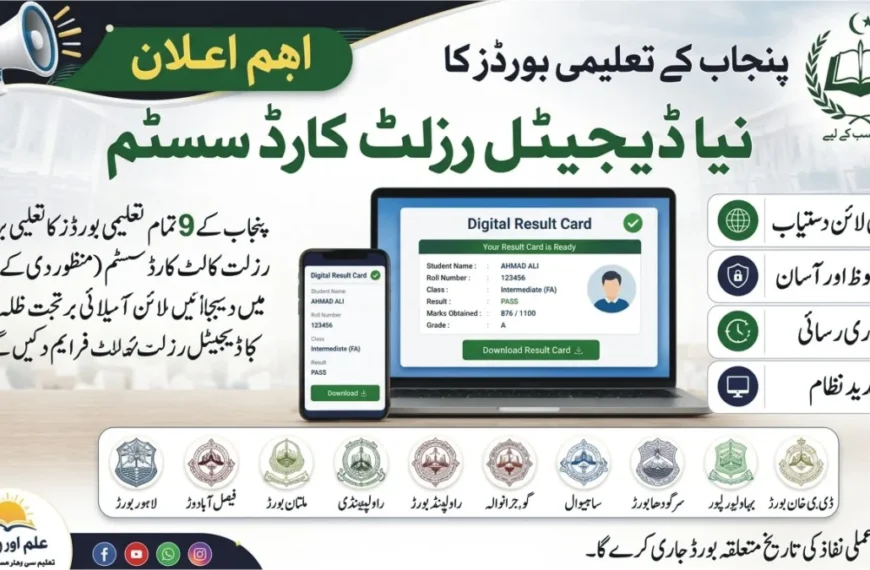Punjab Boards Approve New Digital Result Card System for Students