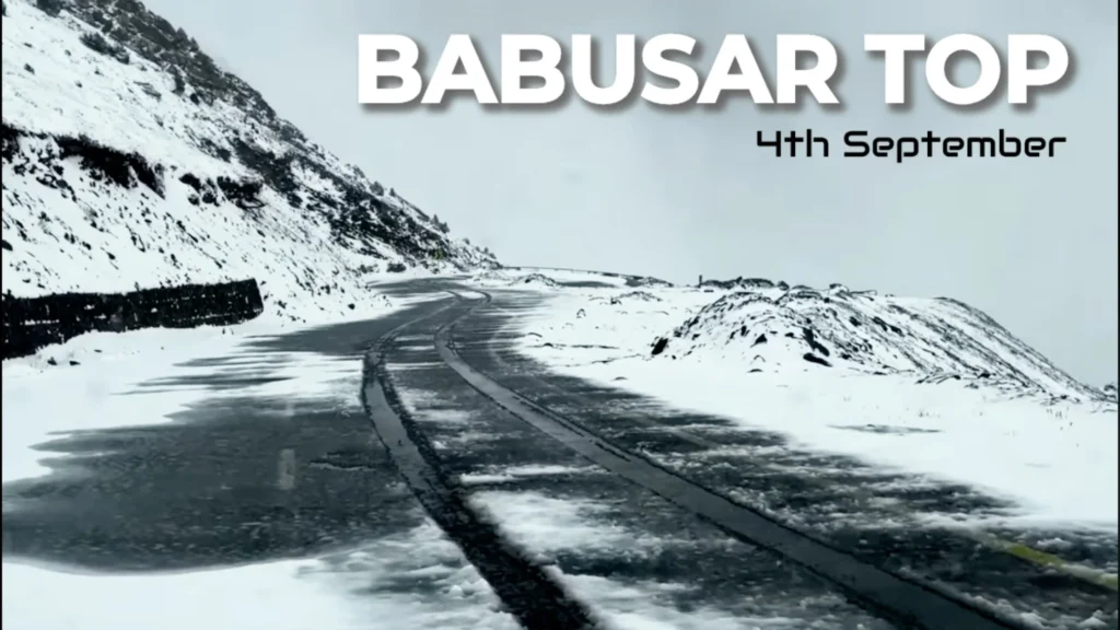 Babusar Top Sees Fresh Snowfall