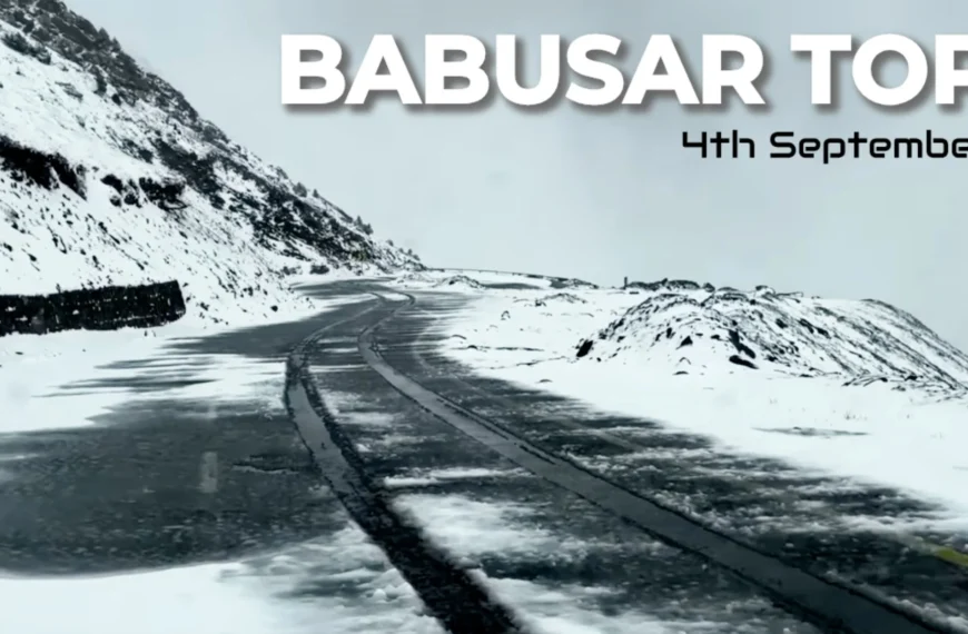 Babusar Top Sees Fresh Snowfall